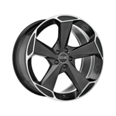 OZ Aspen HLT 21x11" 5x112 ET32, Noir Mat Bord Poli