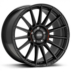 OZ Superturismo Dakar 20x8.5" 5x112 ET45, Noir Mat, Lettres Rouges