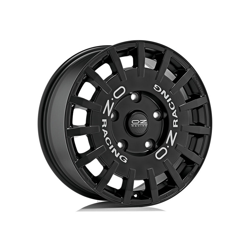 OZ Rally Racing Van 18x8" 5x120 ET56, Noir Mat / Satiné
