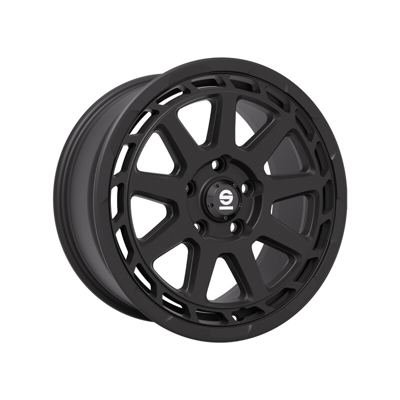 Sparco Gravel 18x8" 5x108 ET35, Noir Mat / Satiné