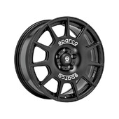 Sparco Terra 15x7" 5x100 ET35, Noir Mat / Satiné