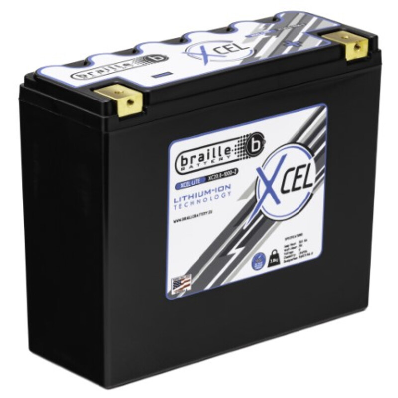 Batterie Lithium Ion Braille XCEL 20Ah (12V)