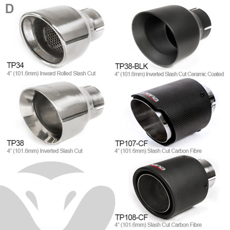 Ligne d'Echappement "Venom Box Delete" Cobra pour Audi TT 8S 2.0 TFSI (2 Roues Motrices, 15-19)