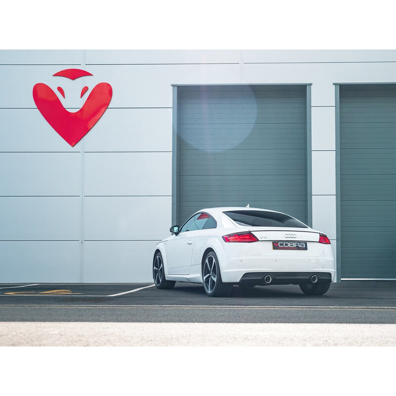 Ligne d'Echappement "Venom Box Delete" Cobra pour Audi TT 8S 2.0 TFSI (2 Roues Motrices, 15-19)