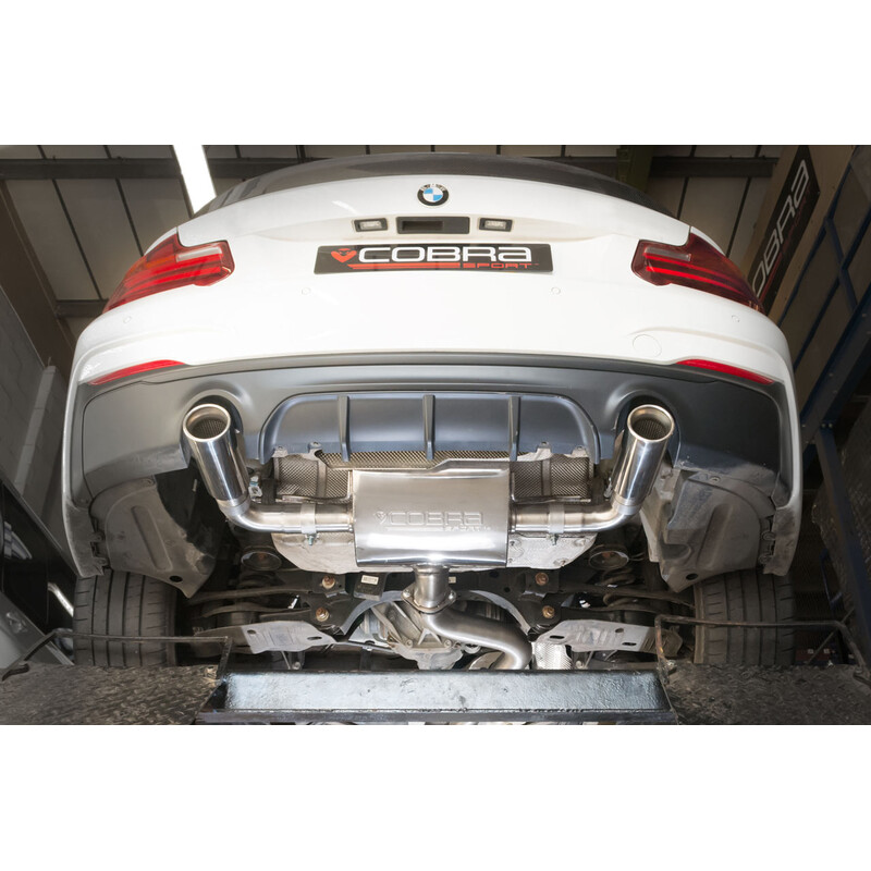 Silencieux Cobra pour BMW M240i Auto F22 LCI (15-21) - Vers Suppression FAP / Résonateur Cobra