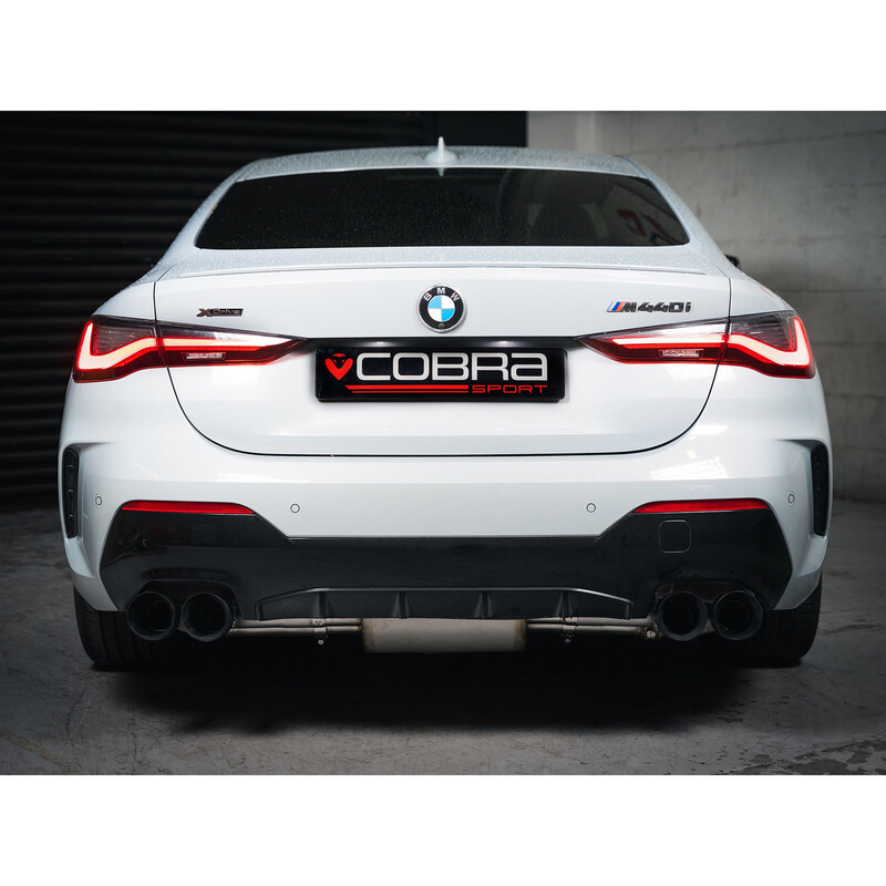 Ligne d'Echappement Complète Cobra pour BMW M340i G20/G21 (2019+) - Avec Valve, Quadri Sortie