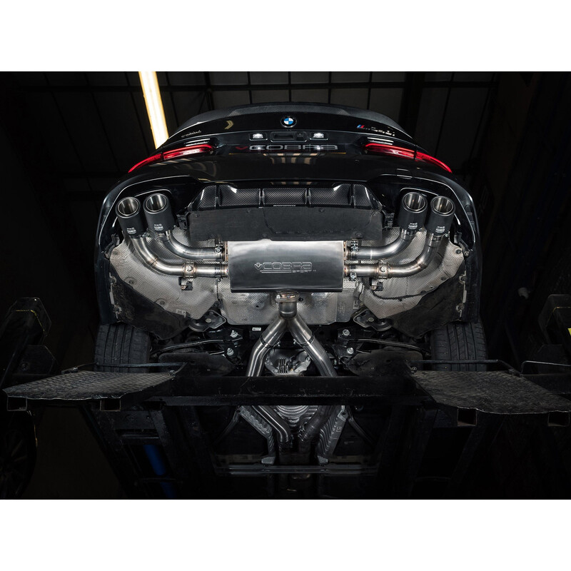 Ligne d'Echappement Complète Cobra pour BMW M340i G20/G21 (2019+) - Avec Valve, Quadri Sortie