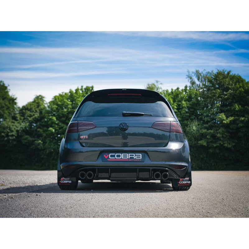 Ligne d'Echappement Complète "Turboback" Cobra Quadri Sortie pour VW Golf 7 GTI 2.0L TSI (12-17)