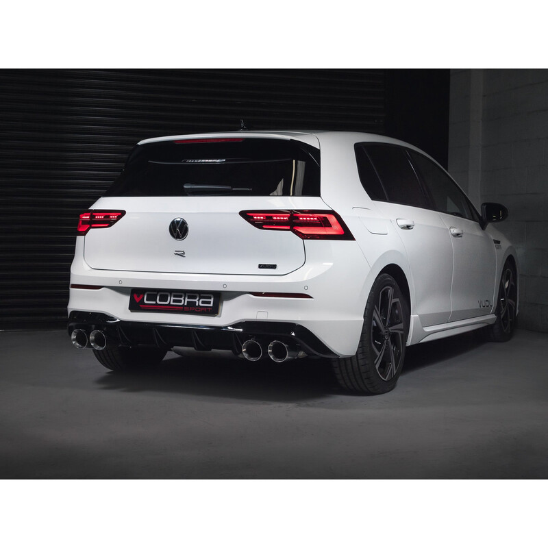 Ligne d'Echappement Complète Cobra pour VW Golf 8 R 2.0L TSI (2021+) - Race, Avec Valve