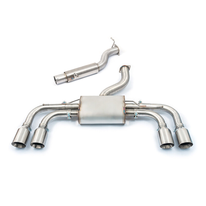 Ligne d'Echappement Complète Cobra pour VW Golf 8 R 2.0L TSI (2021+) - Race, Avec Valve