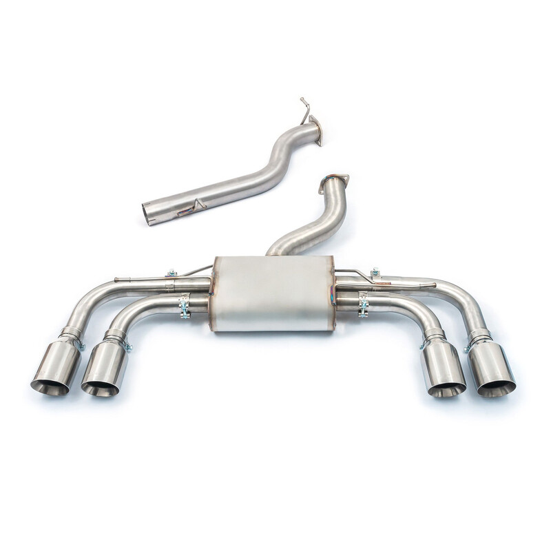 Ligne d'Echappement Complète Cobra pour VW Golf 8 R 2.0L TSI (2021+) - Race, Avec Valve