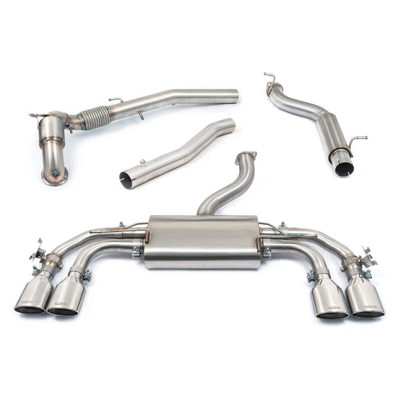 Ligne d'Echappement Complète "Turboback" Cobra pour VW Golf 8 R 2.0L TSI (2021+) - Avec Valve
