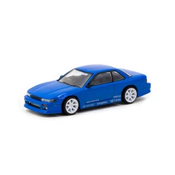 Tarmac Works 1/64 - Nissan Silvia S13 Vertex | Bleu Métallique