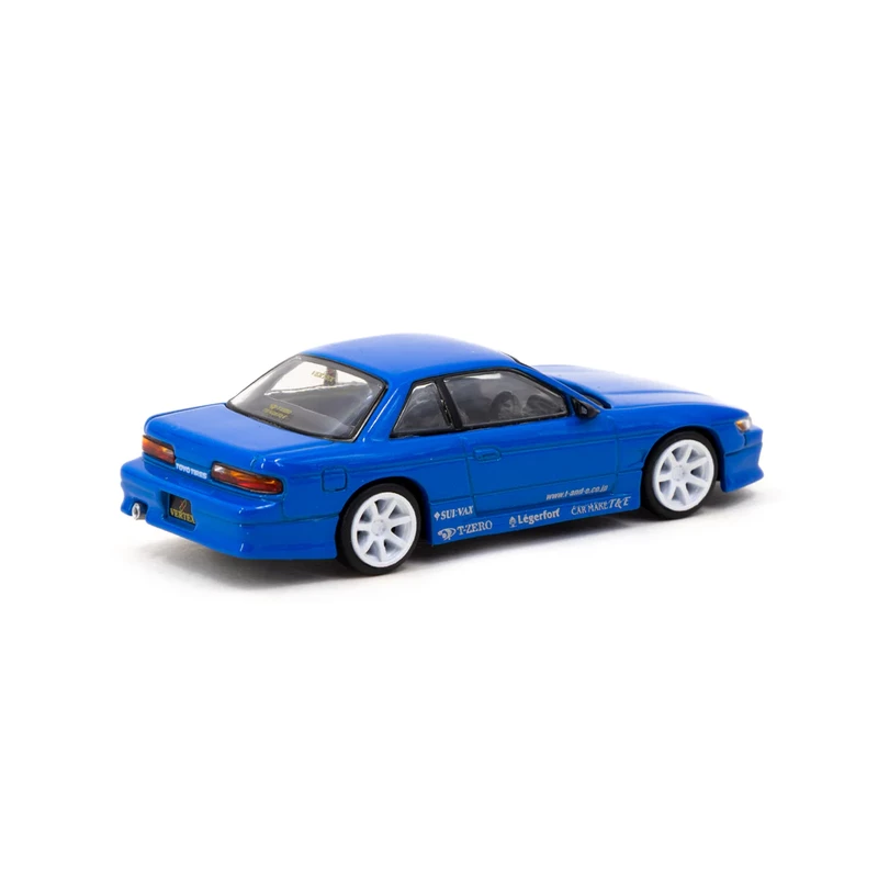 Tarmac Works 1/64 - Nissan Silvia S13 Vertex | Bleu Métallique