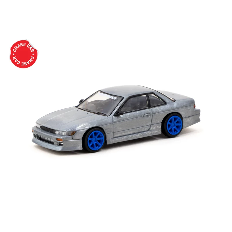 Tarmac Works 1/64 - Nissan Silvia S13 Vertex | Bleu Métallique