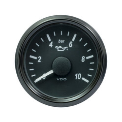 Manomètre Pression d'Huile Moteur VDO SingleViu (10 bar) Ø52 mm
