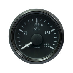 Manomètre Température d'Huile Moteur VDO SingleViu (150°C) Ø52 mm