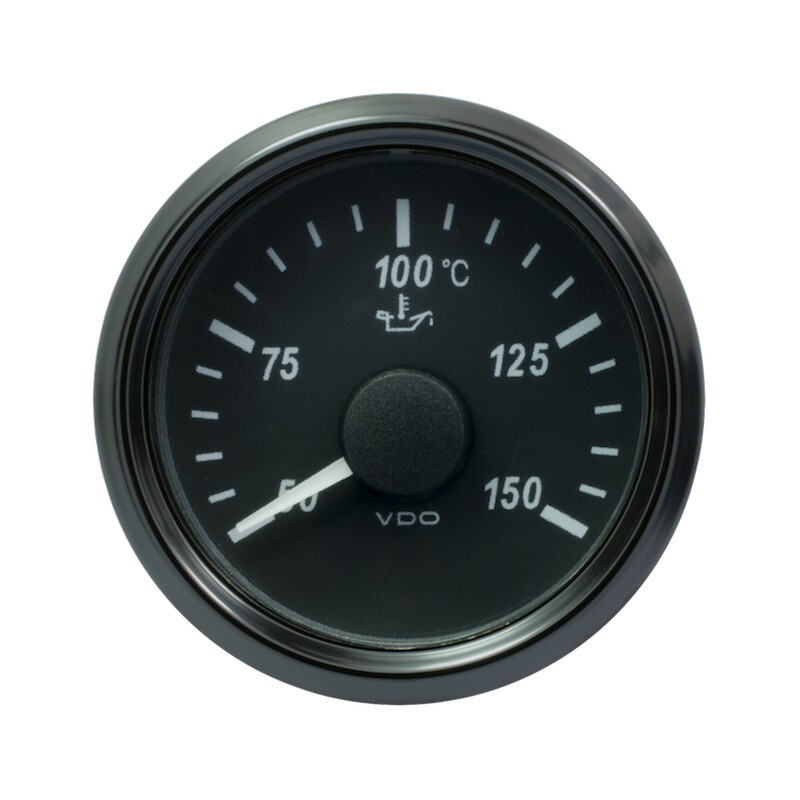 Manomètre Température d'Huile Moteur VDO SingleViu (150°C) Ø52 mm