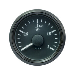 Manomètre Pression de Turbo VDO SingleViu (2 bar) Ø52 mm
