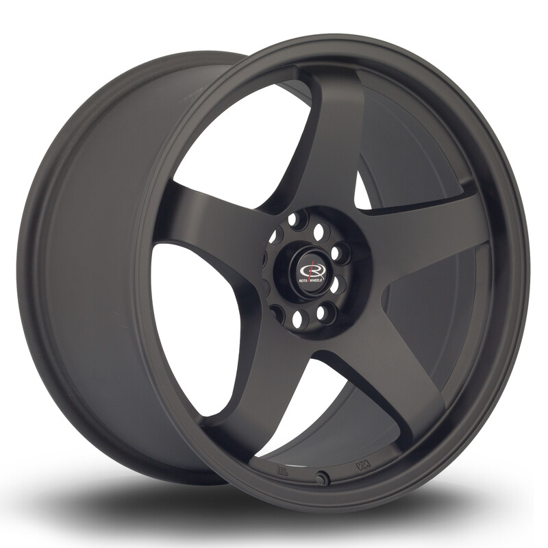 Rota GTR 18x9.5" 5x114.3 ET30, Noir Mat