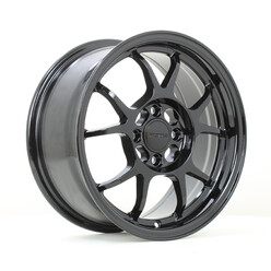 Rota TK 15x7" 4x100 ET40, Noir Brillant