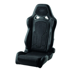 Siège Baquet Routier OMP RTS Alcantara / Cuir Noir