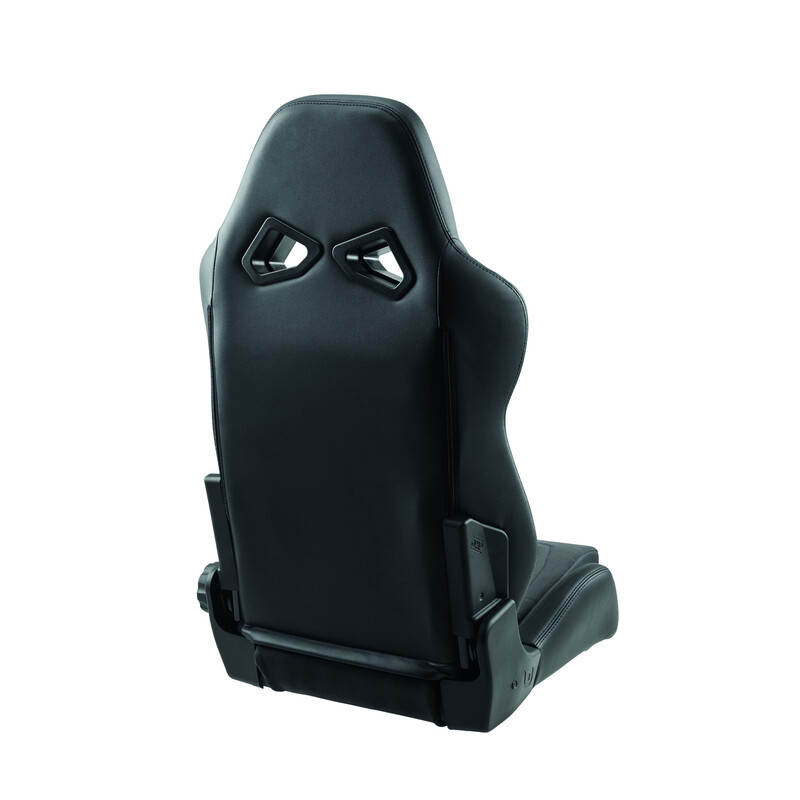 Siège Baquet Routier OMP RTS Alcantara / Cuir Noir