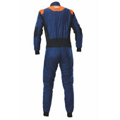 Combinaison OMP Tecnica SuperLight Bleue Navy / Orange Fluo, (FIA 8856-2018)