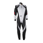 Combinaison Karting Adulte OMP KS-3X Grise & Noire (FIA 8877-2022)
