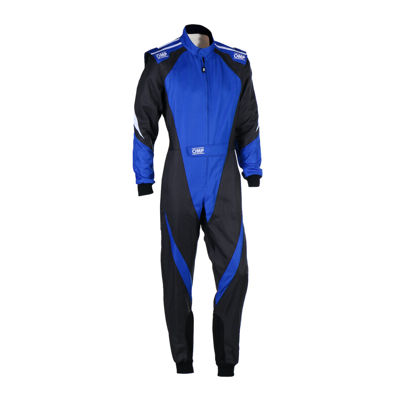 Combinaison Karting Adulte OMP KS-3X Noire & Bleue (FIA 8877-2022)