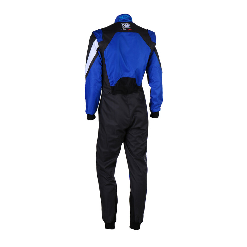 Combinaison Karting Adulte OMP KS-3X Noire & Bleue (FIA 8877-2022)