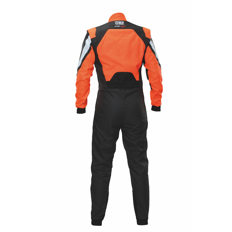Combinaison Karting Adulte OMP KS-3X Noire & Orange Fluo (FIA 8877-2022)