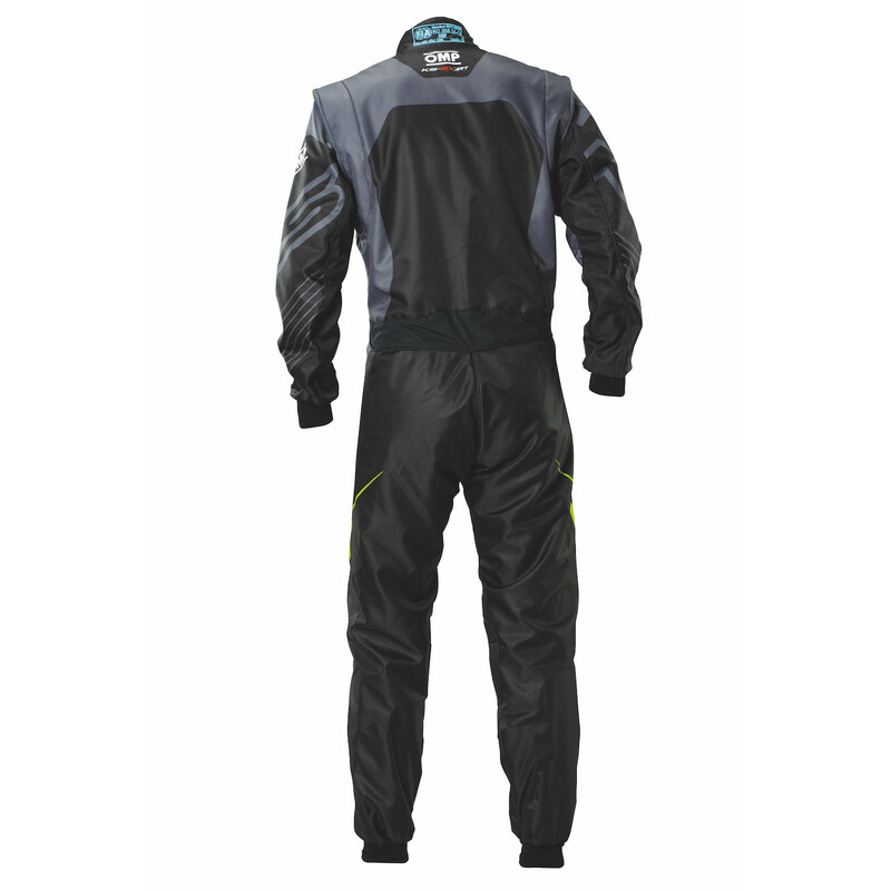 Combinaison Karting Enfant OMP KS-2X ART Noire & Jaune Fluo (FIA 8877-2022)