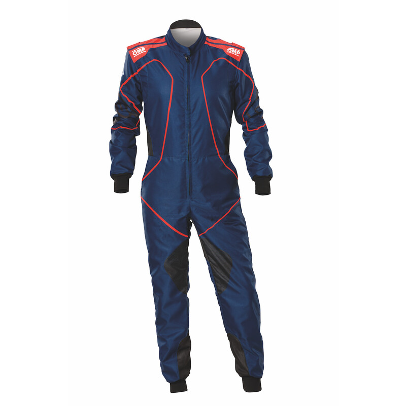 Combinaison Karting Enfant OMP KS-3X ART Bleue & Rouge (FIA 8877-2022)