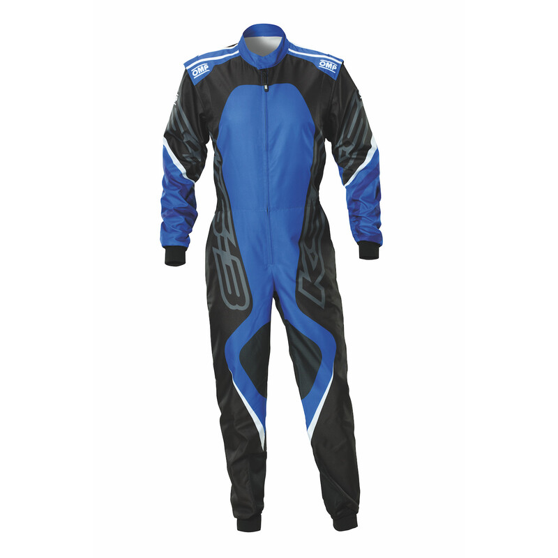Combinaison Karting Enfant OMP KS-3X ART Noire & Bleue (FIA 8877-2022)