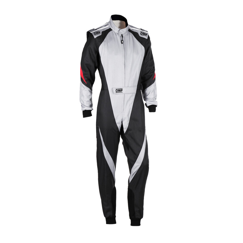 Combinaison Karting Enfant OMP KS-3X Grise & Noire (FIA 8877-2022)
