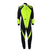 Combinaison Karting Enfant OMP KS-3X Noire & Jaune Fluo (FIA 8877-2022)