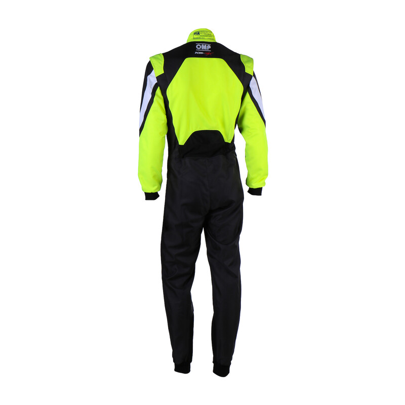 Combinaison Karting Enfant OMP KS-3X Noire & Jaune Fluo (FIA 8877-2022)