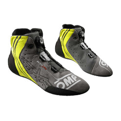 Bottines Karting OMP KS-X Noires / Grises / Jaunes Fluo