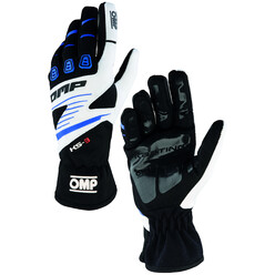 Gants Karting Adulte OMP KS-3 Noirs / Bleus / Blancs