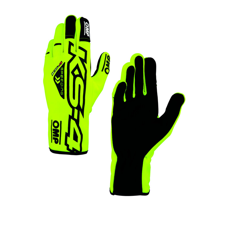 Gants Karting Adulte OMP KS-4 Jaunes