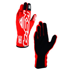 Gants Karting Adulte OMP KS-4 Rouges / Blancs