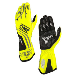 Gants Karting Adulte OMP KS-X Jaunes Fluo