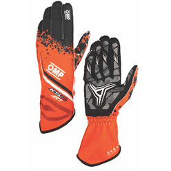 Gants Karting Enfant OMP KS-2 ART Orange / Noirs