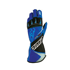 Gants Karting Enfant OMP KS-2R Bleus Cyan / Blancs