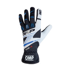 Gants Karting Enfant OMP KS-3 Noirs / Bleus / Blancs