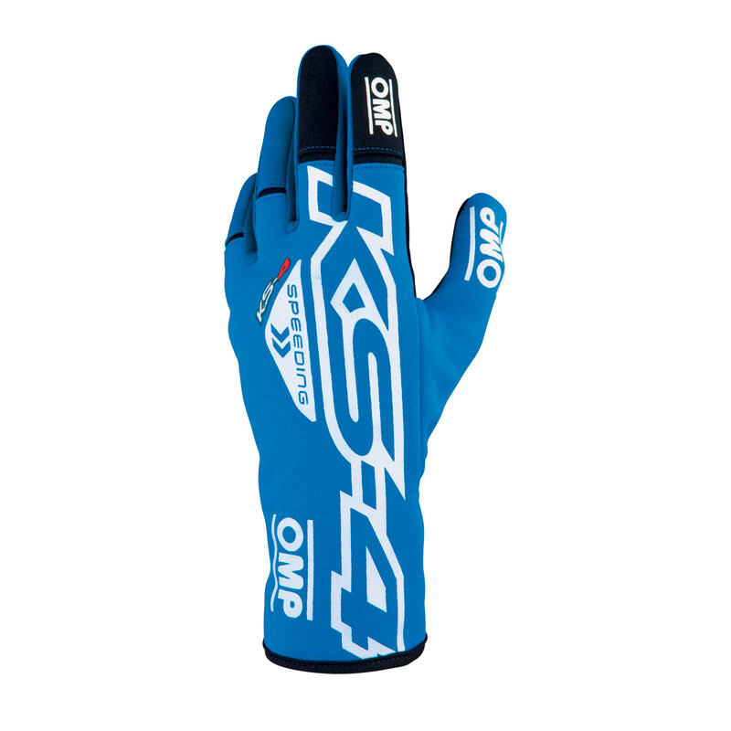 Gants Karting Enfant OMP KS-4 Bleus / Blancs