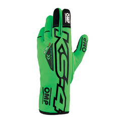 Gants Karting Enfant OMP KS-4 Verts Fluo / Noirs