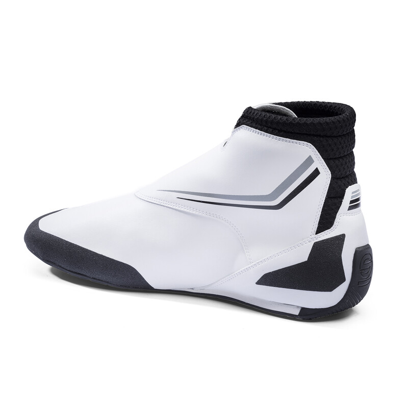 Bottines Karting Sparco K-Prime Enfant Blanches & Noires (FIA 8877-2022)