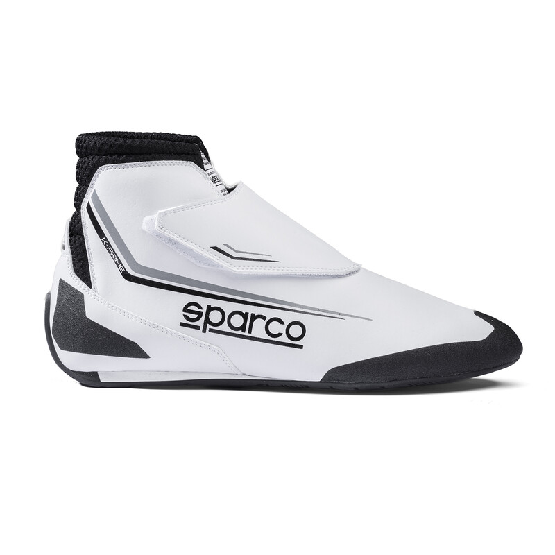 Bottines Karting Sparco K-Prime Enfant Blanches & Noires (FIA 8877-2022)